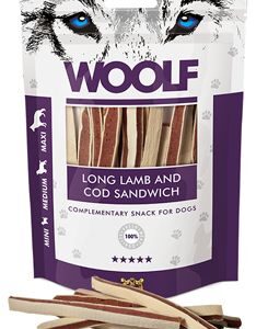 WOOLF pochoutka soft lamb and cod sandwich long 100g