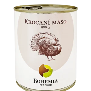 Bohemia Pet Food BOHEMIA Krocaní maso ve vlastní šťávě 800 g
