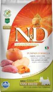 N&D PUMPKIN Dog GF Wild Boar & Apple Adult Mini 2,5 kg