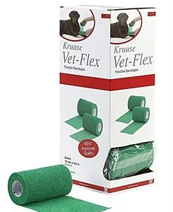 KRUUSE Obinadlo elast. Vet-Flex 7,5cm x 4,5m zelené Kruuse 1k