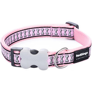 Obojek RD 12 mm x 20-32 cm - Bones Rfx - Růžová