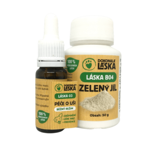 Dokonalá Láska Péče o uši - zvýhodněný set - LÁSKA 03 +Zelený jíl 50 g