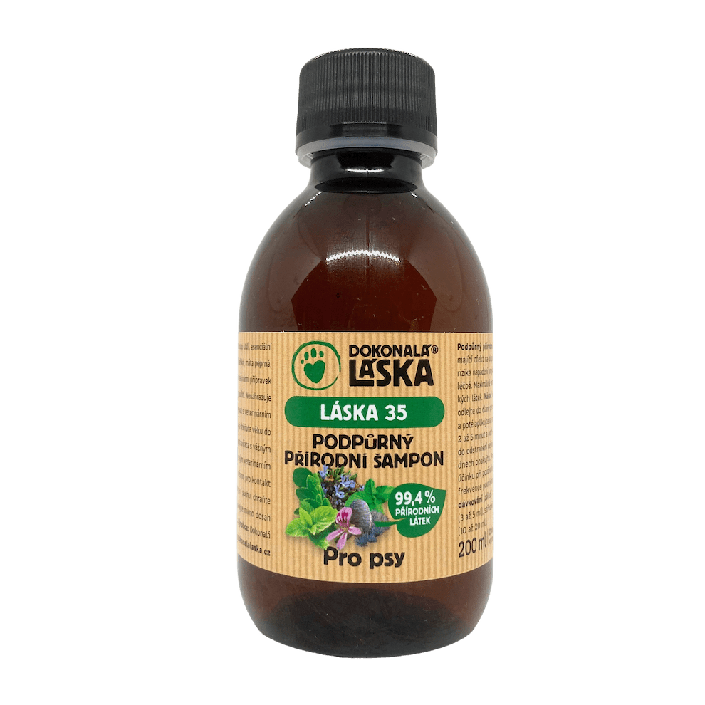 Dokonalá Láska LÁSKA 35 Podpůrný šampon pro psy Dokonalá Láska LÁSKA 35 Podpůrný šampon pro psy