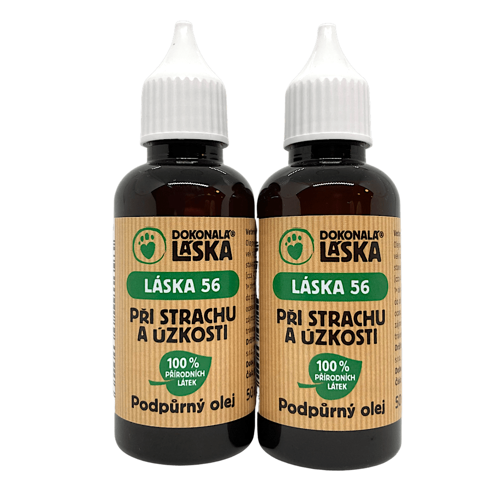 Dokonalá Láska LÁSKA 56 Při strachu a úzkosti podpůrný olej 100 ml Dokonalá Láska LÁSKA 56 Při strachu a úzkosti podpůrný olej 100 ml