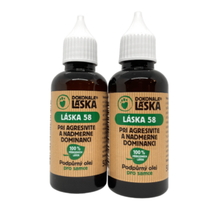 Dokonalá Láska LÁSKA 58 Při agresivitě a nadměrné dominanci pro samce - podpůrný olej 100 ml