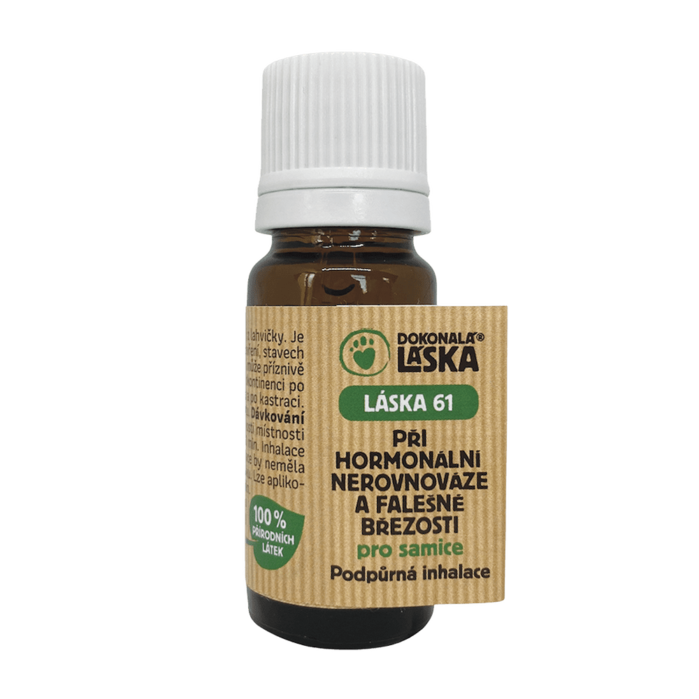 Dokonalá Láska LÁSKA 61 Při hormonální nerovnováze a falešné březosti pro samice - podpůrná inhalace Dokonalá Láska LÁSKA 61 Při hormonální nerovnováze a falešné březosti pro samice - podpůrná inhalace