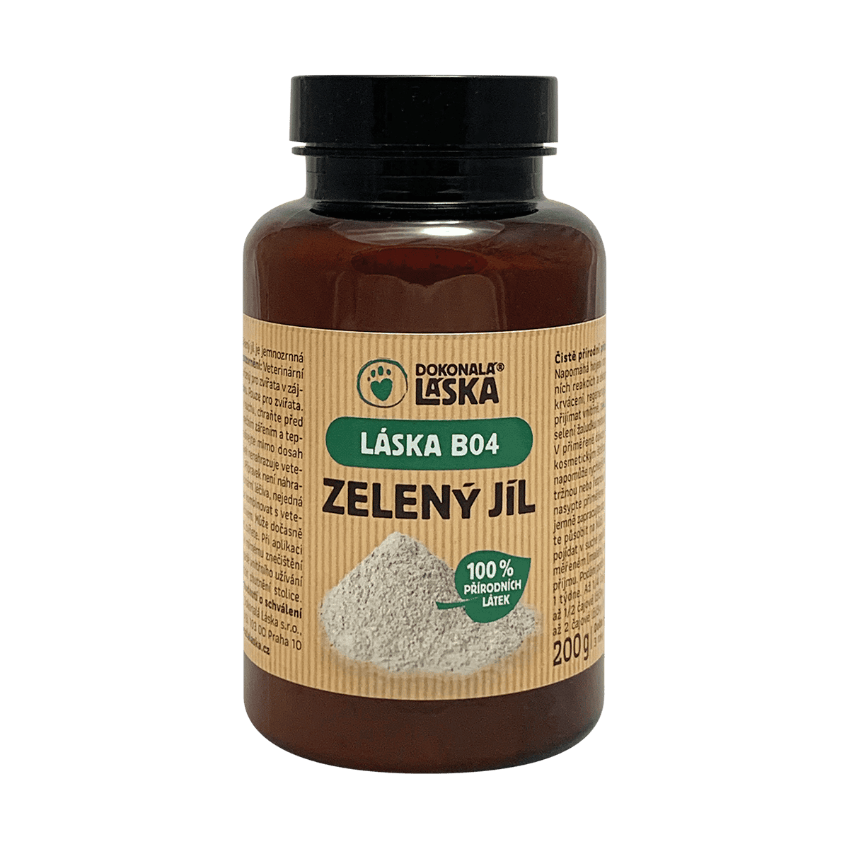 Dokonalá Láska LÁSKA B04 Zelený jíl 200 g Dokonalá Láska LÁSKA B04 Zelený jíl 200 g