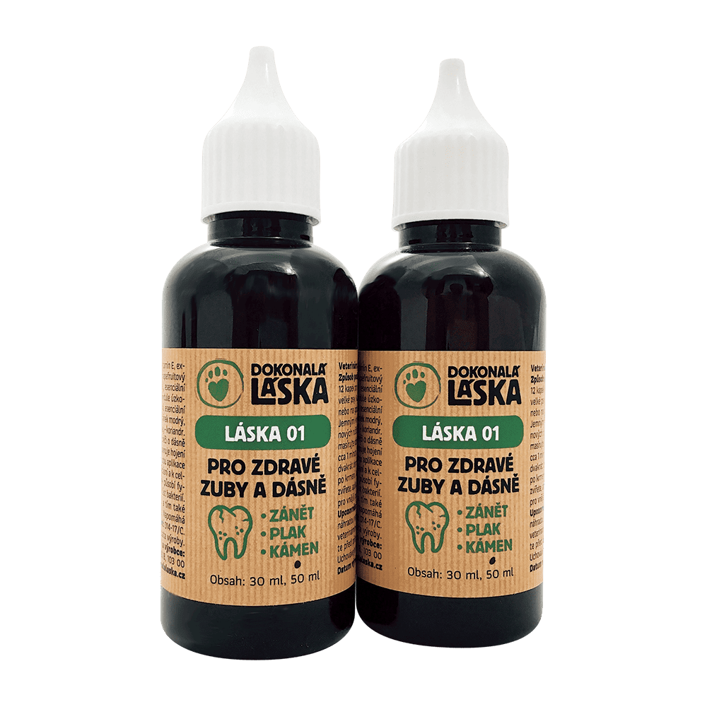Dokonalá Láska LÁSKA 01 Pro zdravé zuby a dásně - pro pejsky 100 ml Dokonalá Láska LÁSKA 01 Pro zdravé zuby a dásně - pro pejsky 100 ml