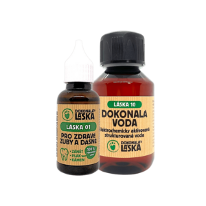 Dokonalá Láska Zvýhodněný balíček LÁSKA 01 + LÁSKA 10 - ZUBY A DÁSNĚ - Péče a ochrana proti bakteriím M