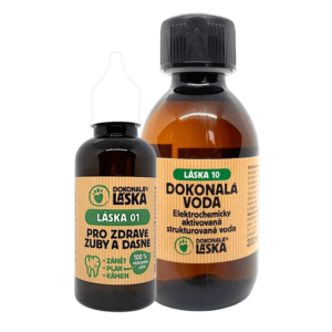 Dokonalá Láska Zvýhodněný balíček LÁSKA 01 + LÁSKA 10 - ZUBY A DÁSNĚ - Péče a ochrana proti bakteriím L