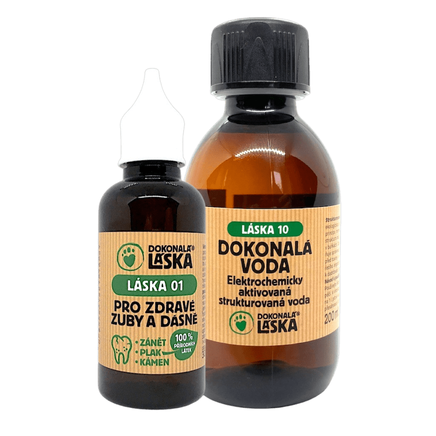 Dokonalá Láska Zvýhodněný balíček LÁSKA 01 + LÁSKA 10 - ZUBY A DÁSNĚ - Péče a ochrana proti bakteriím L Dokonalá Láska Zvýhodněný balíček LÁSKA 01 + LÁSKA 10 - ZUBY A DÁSNĚ - Péče a ochrana proti bakteriím L