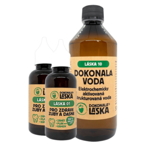 Dokonalá Láska Zvýhodněný balíček LÁSKA 01 + LÁSKA 10 - ZUBY A DÁSNĚ - Péče a ochrana proti bakteriím XL