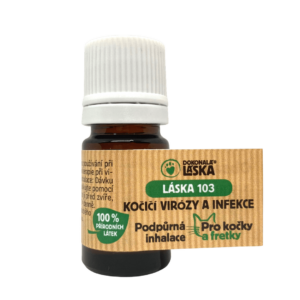 Dokonalá Láska LÁSKA 103 KOČIČÍ VIRÓZY A INFEKCE Podpůrná inhalace pro kočky a fretky 5 ml
