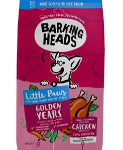 BARKING HEADS Little Paws Golden Years Chicken 6kg