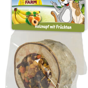 JR Farm Dřevěná miska s ovocnou náplní 1 kus