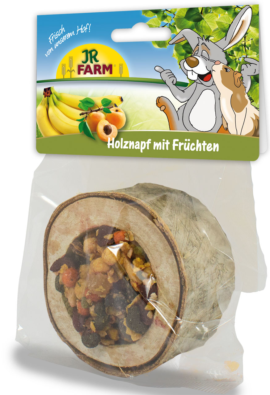 JR Farm Dřevěná miska s ovocnou náplní 1 kus JR Farm Dřevěná miska s ovocnou náplní 1 kus