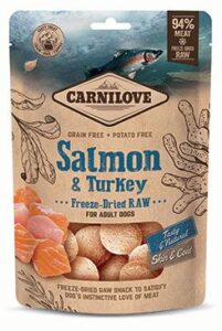 VAFO Carnilove Praha s.r.o. Carnilove Raw Freeze-Dried Snacks Salmon&Turkey 60g