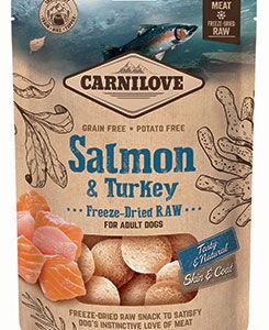 VAFO Carnilove Praha s.r.o. Carnilove Raw Freeze-Dried Snacks Salmon&Turkey 60g
