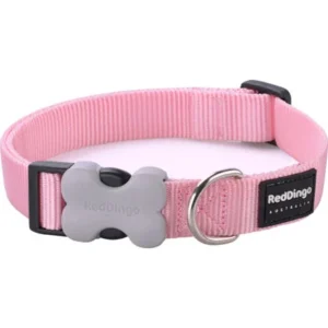 Obojek RD 12 mm x 20-32 cm - Jednobar. - Sv.Růžová