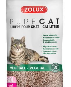Podestýlka PURECAT natural absorb. rostlinná 30l Zolux