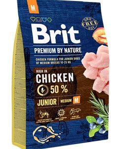 Brit Premium Dog by Nature Junior M 3kg