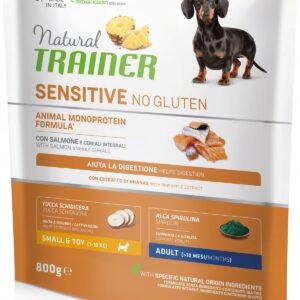 TRAINER Natural SENSITIVE No gluten Adult Mini losos 800g