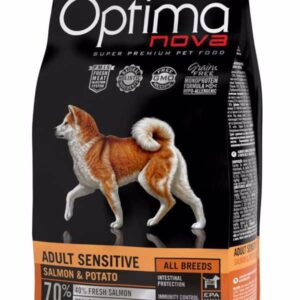 OPTIMAnova Dog Adult Sensitive Salmon & Potato GF 12 kg