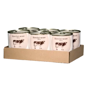 Bohemia Pet Food SIX PACK BOHEMIA Hovězí maso ve vlastní šťávě 800 g