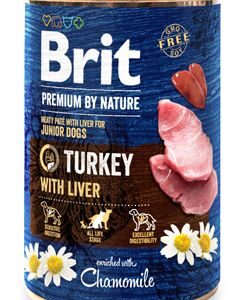 Brit Premium Dog by Nature konz Turkey & Liver 400g