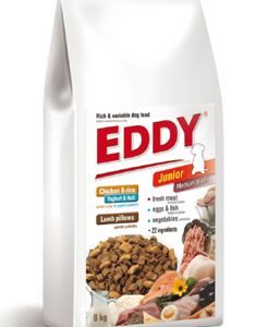 EDDY Junior Medium Breed polštářky s jehněčím 8kg
