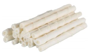 Tenesco Tyčinka buvolí kroucená BÍLÁ 7-8mm 100ks