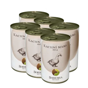 Bohemia Pet Food SIX PACK BOHEMIA Kachní maso ve vlastní šťávě 400g