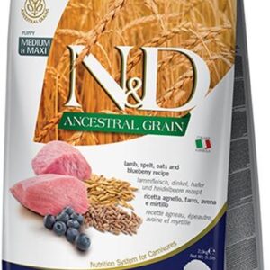 N&D ANCESTRAL GRAIN Dog LG Puppy Medium & Maxi Lamb & Blueberry 2,5 kg