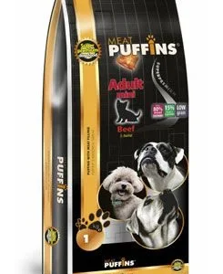 Puffins Dog Adult Mini Beef 15kg