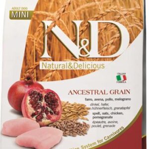 N&D ANCESTRAL GRAIN Dog LG Chicken, Spelt, Oats & Pomegranate Adult Mini 2,5 kg