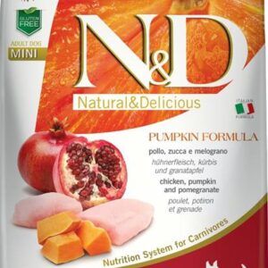 N&D PUMPKIN Dog GF Chicken & Pomegranate Adult Mini 7 kg