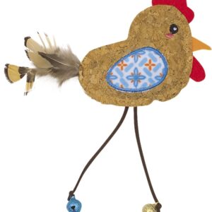 Nobby hračka pro kočky korkový ptáček s rolničkami 17cm