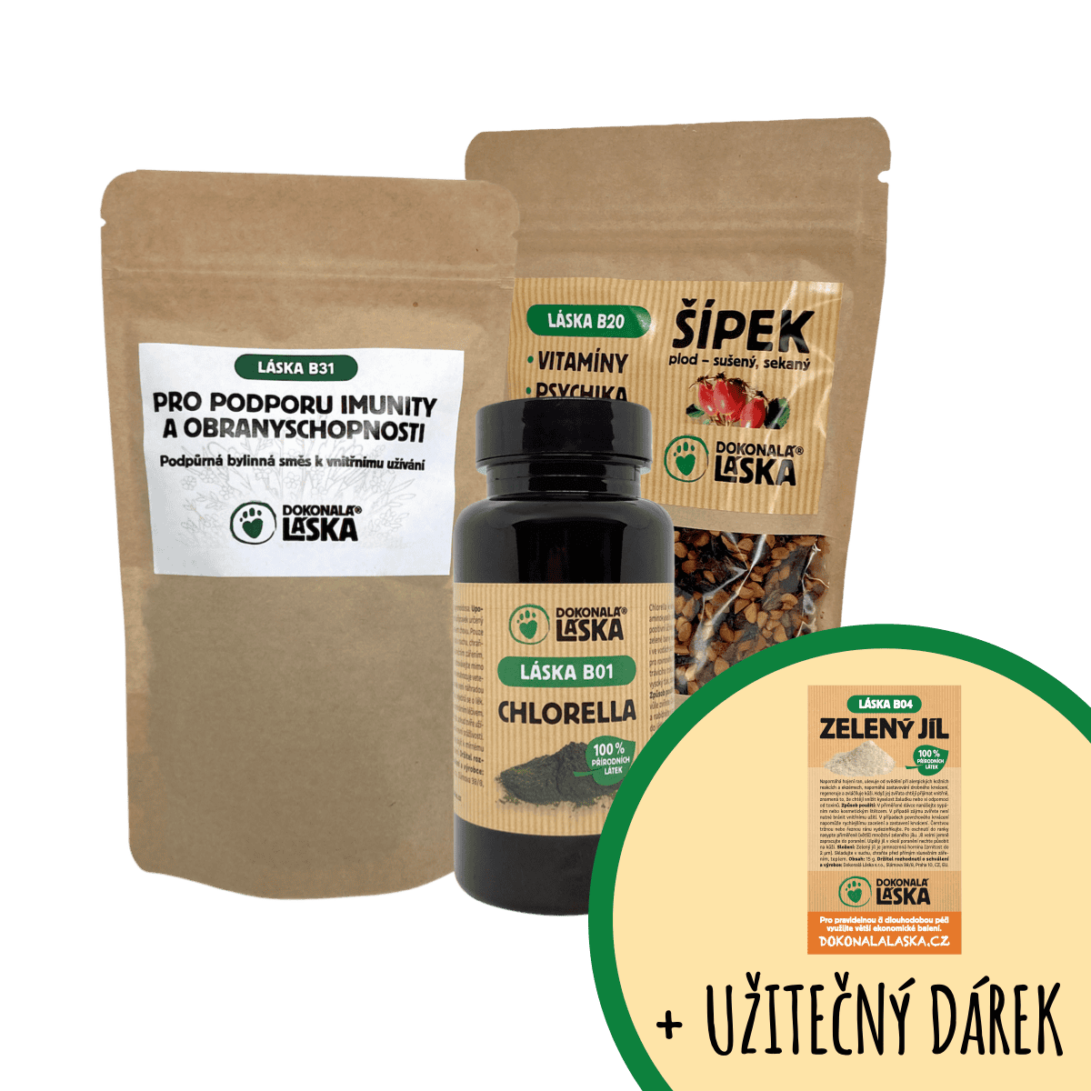 Dokonalá Láska DETOXIKACE, REGENERACE, IMUNITA / Zvýhodněný set S Dokonalá Láska DETOXIKACE, REGENERACE, IMUNITA / Zvýhodněný set S