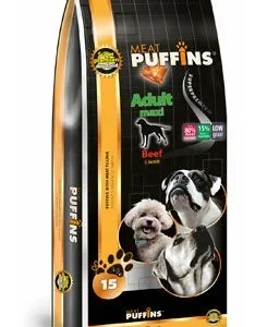 Puffins Adult Maxi Beef 15kg