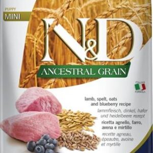 N&D ANCESTRAL GRAIN Dog LG Lamb, Spelt, Oats & Blueberry Puppy Mini 7 kg