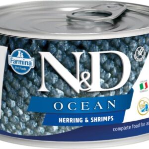 N&D OCEAN Dog konz. Herring & Shrimp Mini 140 g