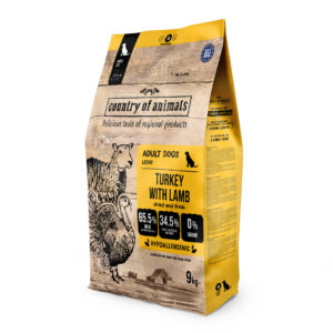 Country of Animals - Psí granule krocaní/jehněčí 9 kg