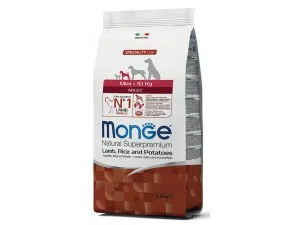 MONGE Dog Mini Adult Jehně,rýže,brambory 25/16 800g