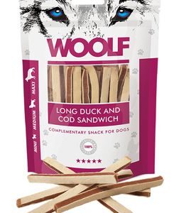 WOOLF pochoutka soft duck and cod sandwich long 100g
