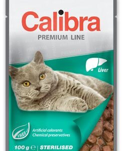 Calibra Cat kapsa Premium Sterilised Liver 6x100g