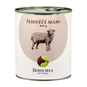 Bohemia Pet Food BOHEMIA Jehněčí maso ve vlastní šťávě 800 g