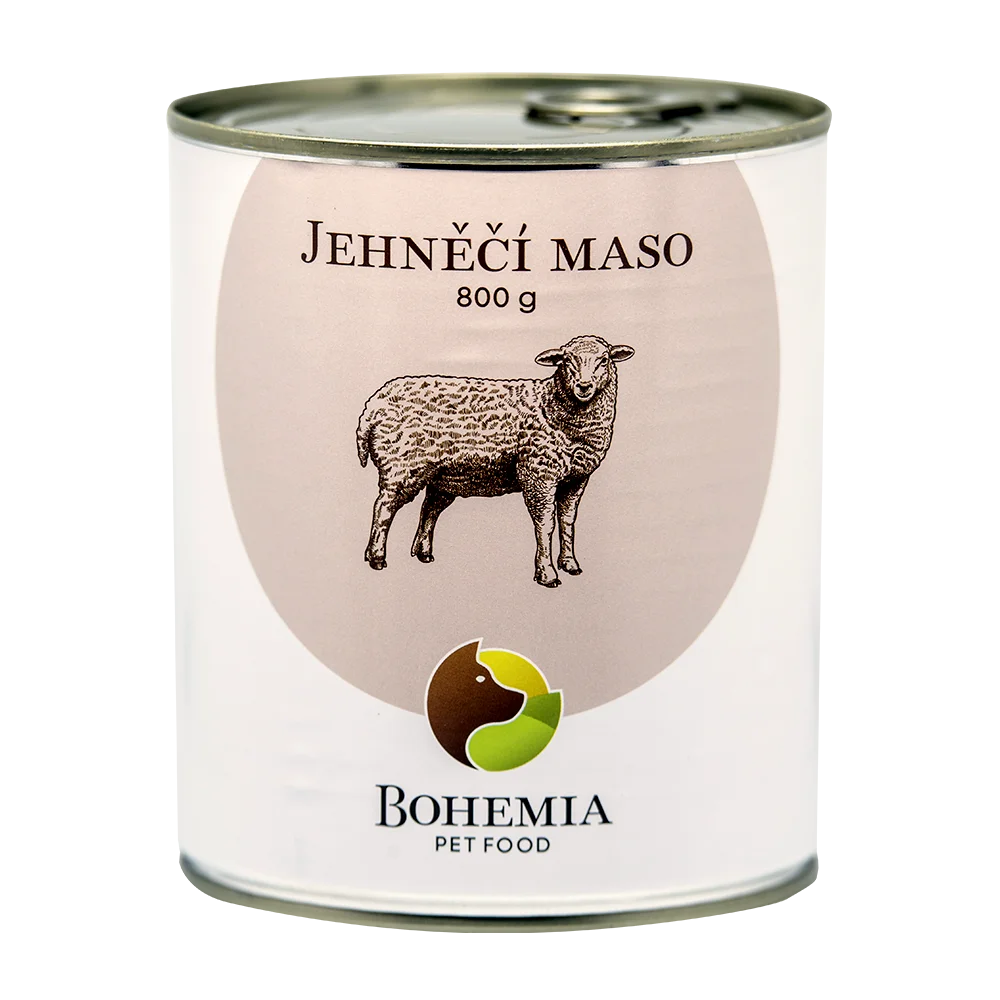 Bohemia Pet Food BOHEMIA Jehněčí maso ve vlastní šťávě 800 g Bohemia Pet Food BOHEMIA Jehněčí maso ve vlastní šťávě 800 g