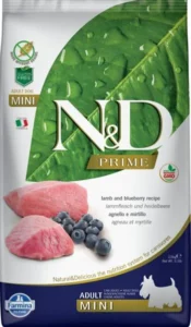 N&D PRIME Dog GF Lamb & Blueberry Adult Mini 2,5 kg