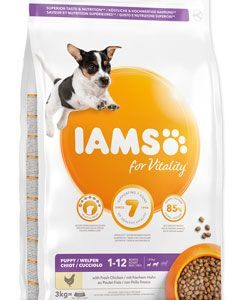 Iams Dog Puppy Small&Medium Chicken 3kg