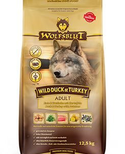 Home Wolfsblut Adult Wild Duck&Turkey 12,5kg – kachna a krůta